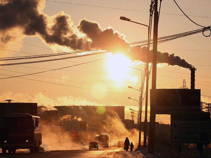 Le risque de décès par crise cardiaque peut doubler pendant les vagues de chaleur avec une forte pollution