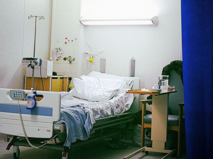photo of empty hospital bed