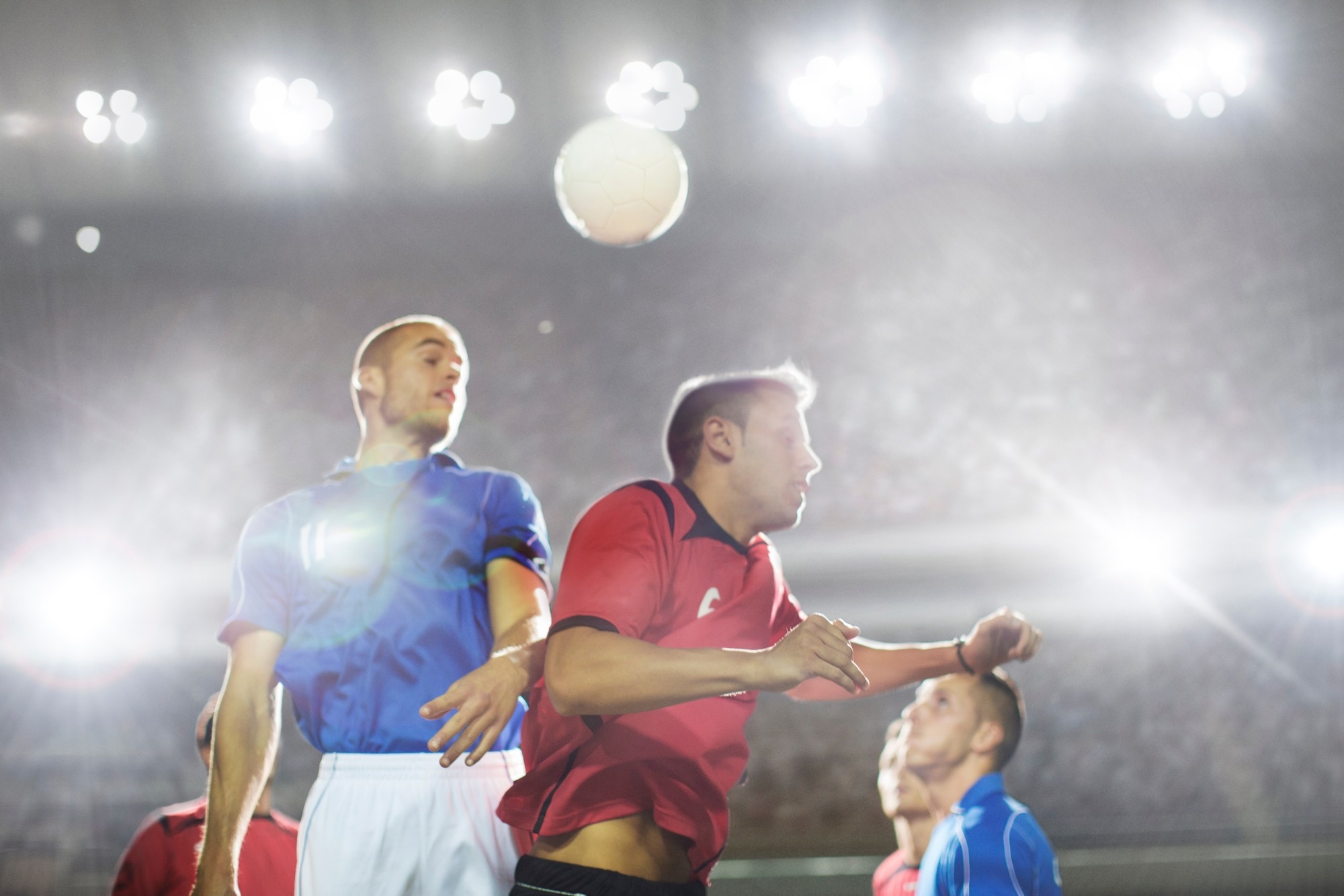 Systematic review: Quantification of heading in adult football: a systematic review and evidence synthesis. Image Credit: KOTOIMAGES / Shutterstock